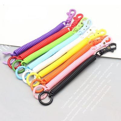 Feder spirale Schlüsselanhänger Halter Dehnbar Spirale Schlüsselring Schlüsselhaken Feder Schlüsselanhänger Armband Feder