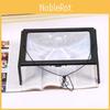 Foldable Portable A4 Rectangular 3x Reading Magnifying Glass With Led Light For Seniors Slim Bookstand Magnifying Glass
