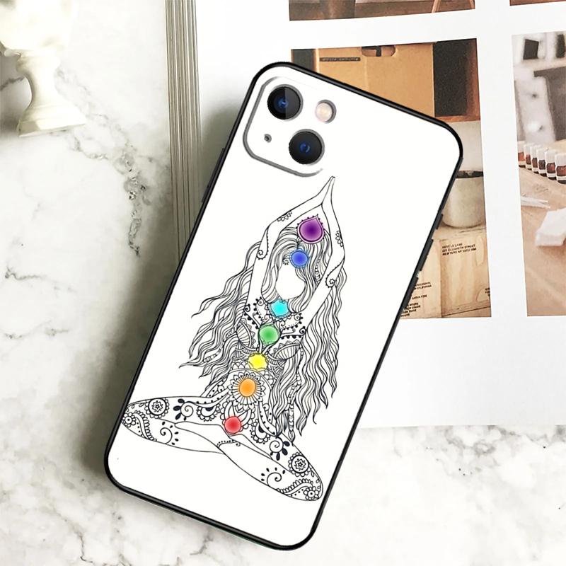 

Mandala Chakra Yoga Phone Case For iPhone 17 16 15 14 12 11 13 Pro Max Plus 12 13 Mini 16e 17 Air Cover Coque iPhone 15 Pro