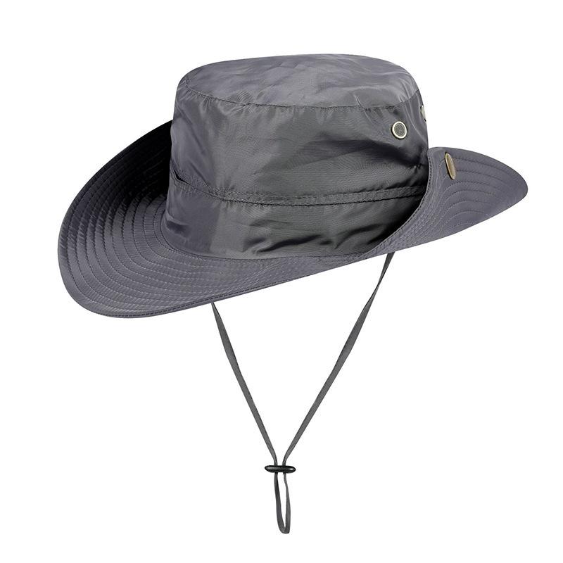 

Outdoor Sun Hat for Men And Women Quick Dry Foldable Bucket Cap Summer Boonie Fishing Hat with Sun Protection for Hiking One Size темно серый