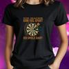 T-Shirt Women I Play Darts Motif Cotton Size S To 3XLWill Open In New Window or Tab