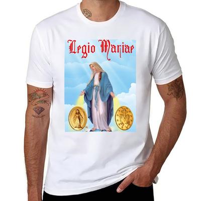 Legion of Mary T-Shirt Men T Shirt Cotton 100% T Shirt for Man 100 Percent Cotton T-Shirt
