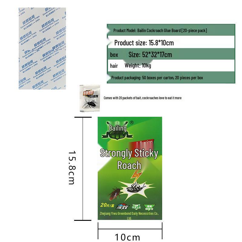 

Эффективная комнатная ловушка для тараканов - Непрерывная липкая ловушка для бытового использования