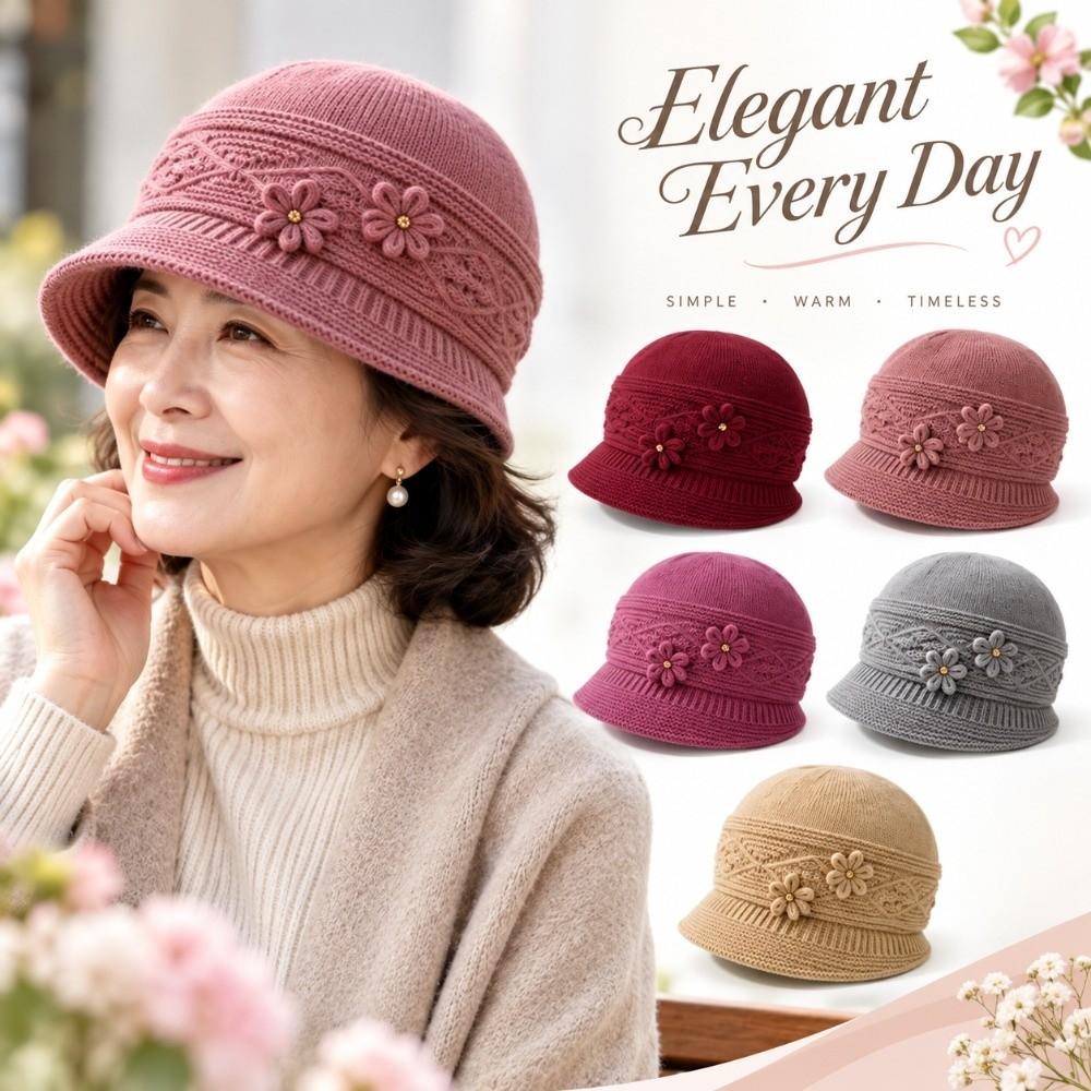 Thickened Winter Bucket Hat Windproof Knitted Beanie Gift Ready Fisherman Hat  Walking