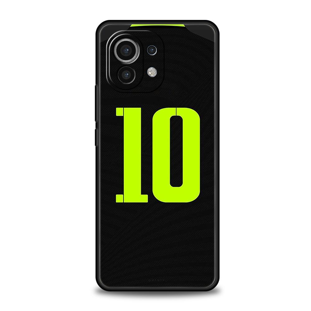FootBall Number Phone Case For Xiaomi Mi X3 X4 NFC F3 M3 M4 GT Note 9T 10T 10 11 Ultra 11T 12 12T Pro Lite 5G Silicone Shell Bag