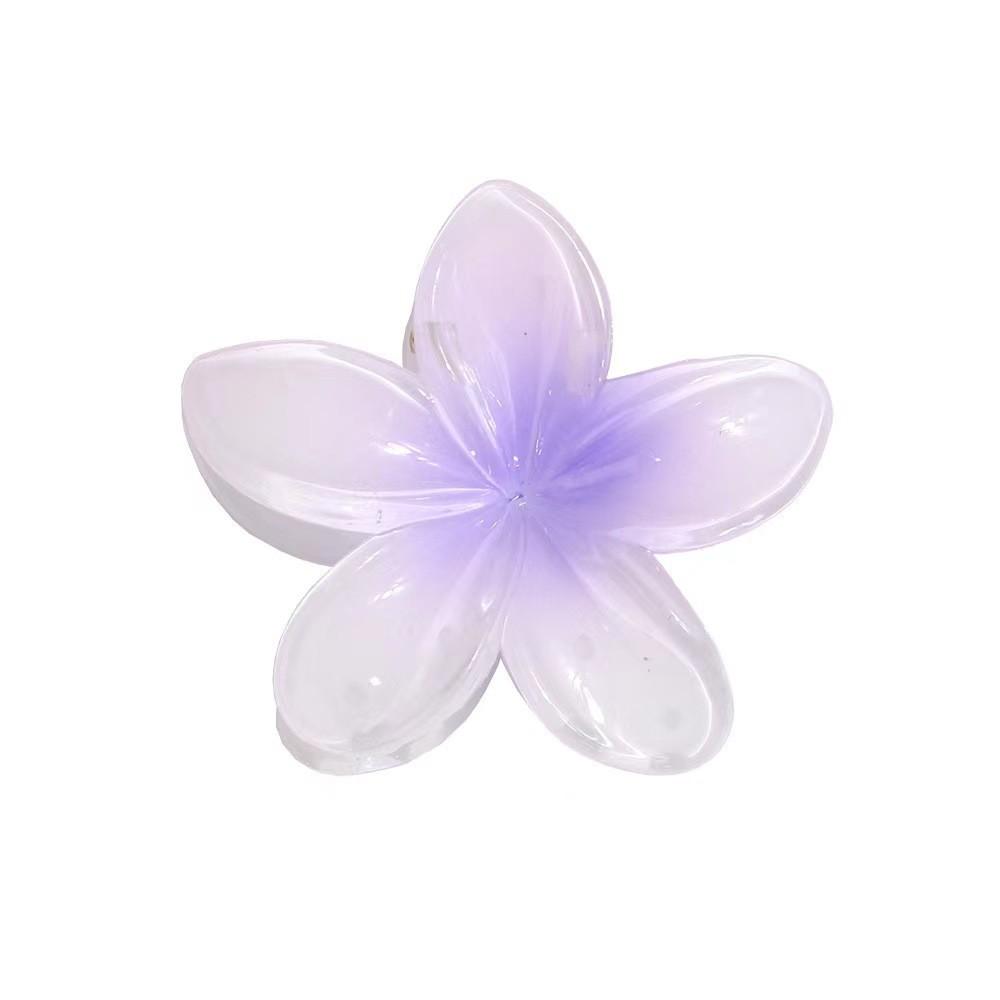2025 New Egg Flower Grab Clip Retro Color Flower Hair Claw Clip Lady Side Grab Half Grab Back Head Shark