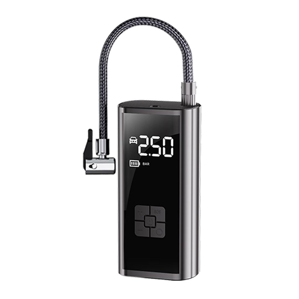 Battery Power Tyre Inflator Air Compressor Handheld Electric Digital Tire Inflator with LED Light Tire Pump
