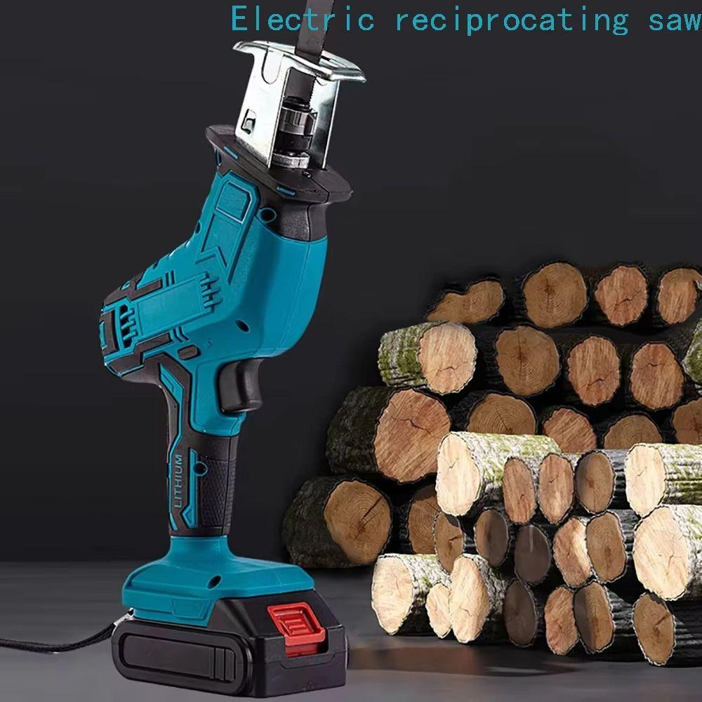 18V Electric Reciprocating Saw Cordless Cordless Electric Saw Portable Sabre Reciprocating Saw  DIY