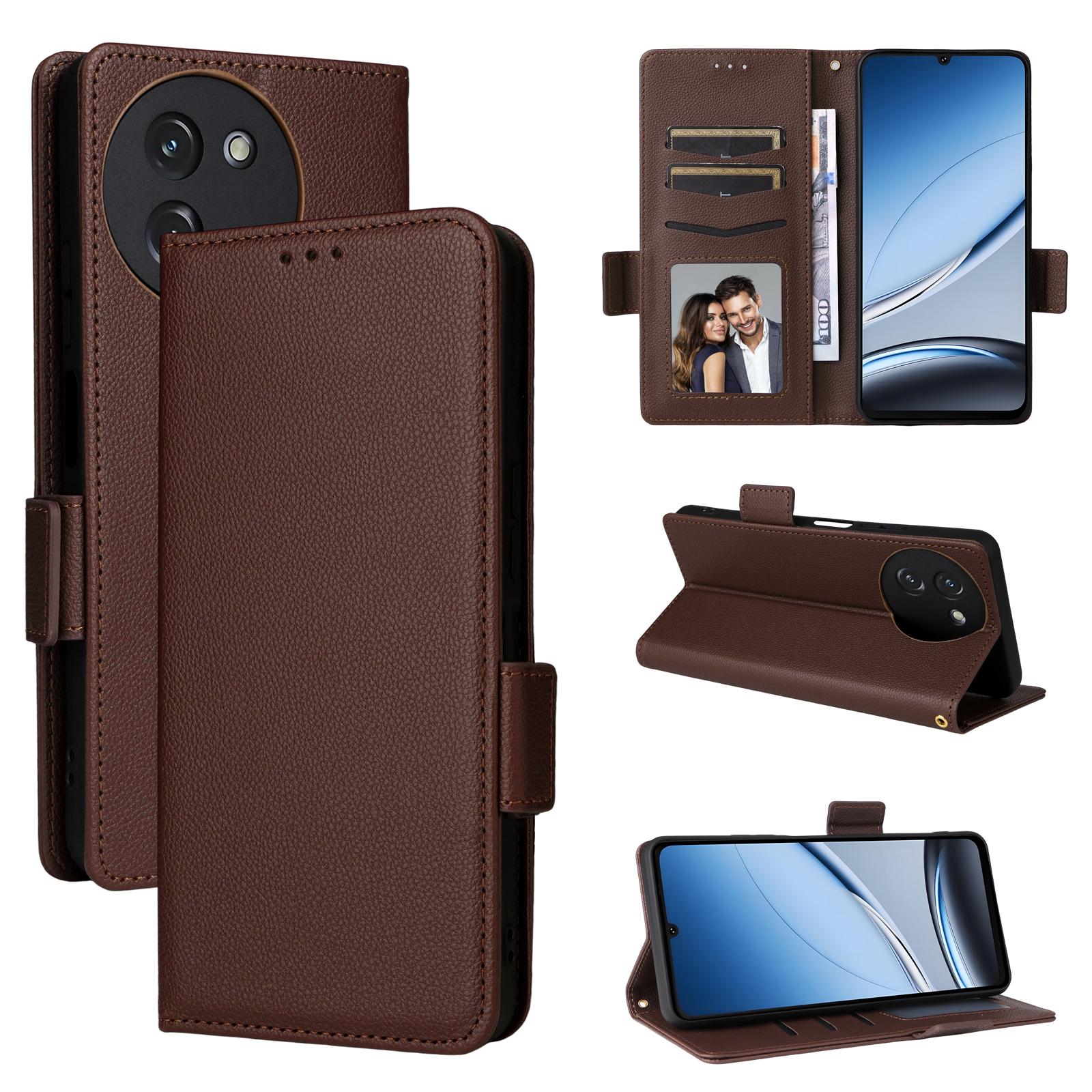 

Чохол-книжка для Doogee Note 59/Note 59 Pro з PU шкіри, захист всього корпусу з [блокуванням RFID], протиударний, міцний, ретро чохол для телефону Doogee Note59/Note 59 Pro коричневий