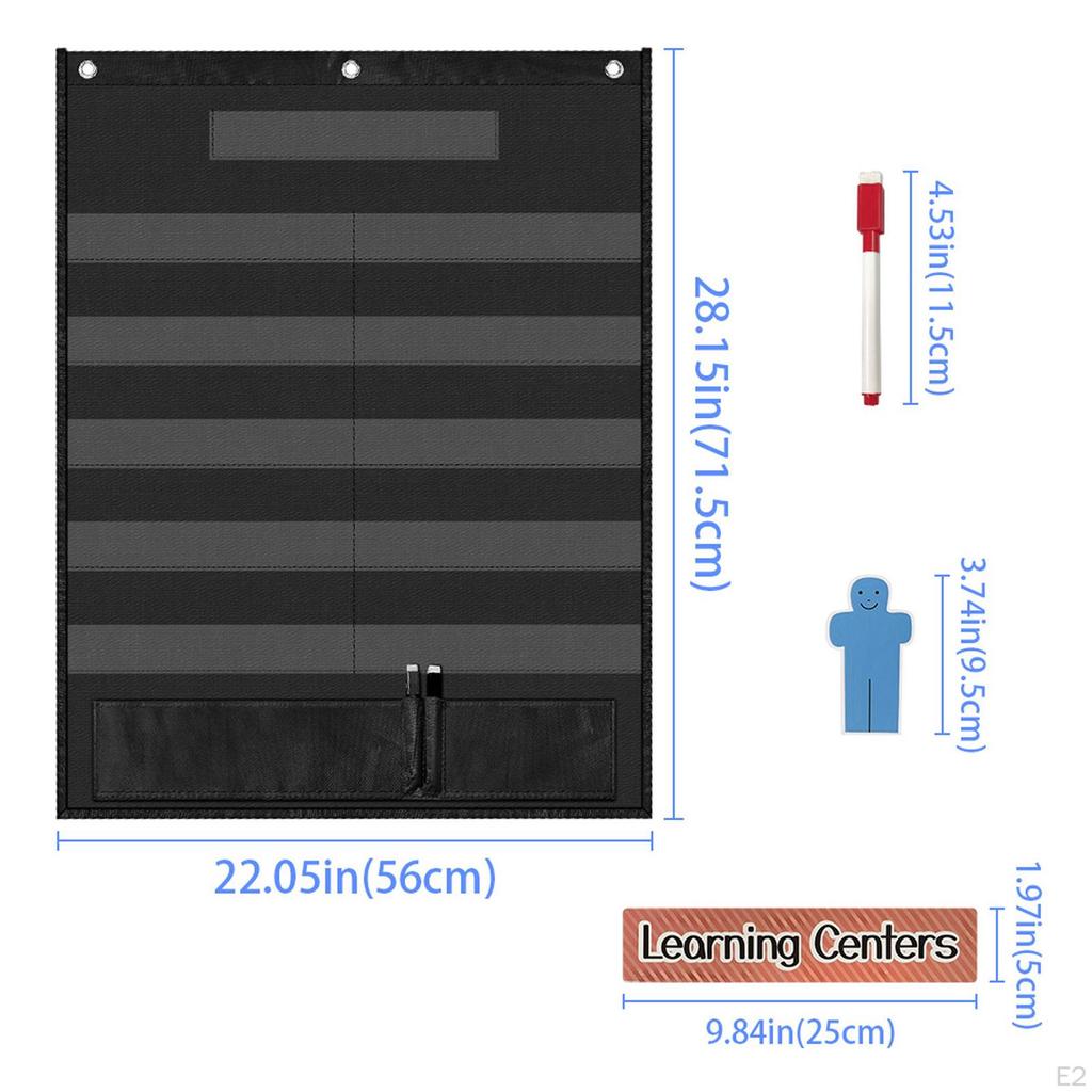 Classroom Chart, Educational Learning Center Pocket Scheduling Chart