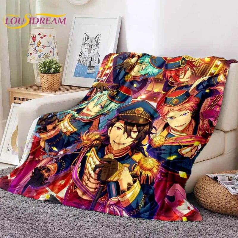 LoveUnholyc Decke RPG Decke Princess Connect Decke Spiel Anime Flanelldecke für Bett Sofa Reisen Weihnachtsdecke
