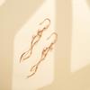 PHNIBIRD Hook Earrings for 18K Swinging 925 Pink Perfect for Birthday Women, Wave, Silver, Hypoallergenic, Gold, Wedding, Stylish, Cute, Long,