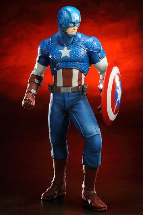 Kotobukiya AVENGERS MARVEL AVENGERS Captain America MARVEL Scale PVC Painted Finished Figure NOW! ARTFX+ NOW! 1/10