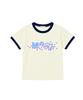Deomopeuhauseu More Fun Ringer Short Sleeve T-Shirt Light Blue
