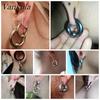 Vankula 2pcs Ear Plug Tunnels 316L Stainless Steel Piercing Captive Hoop Ear Gauges Weights for Flesh Piercing Body Jewelry