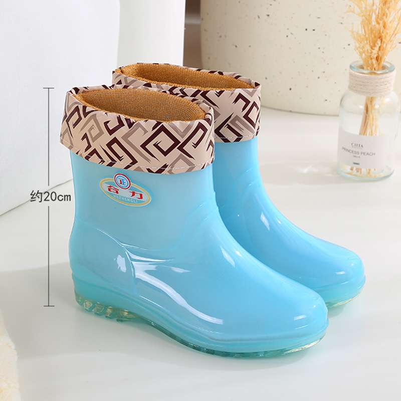 Gelee transparente Regenstiefel Wasserstiefel Regenschuhe Damen Sommer Regentage Arbeit schnelltrocknende Gummischuhe abriebfest Küche hoch wasserdicht s