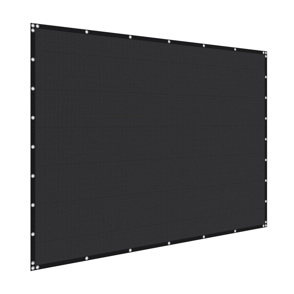 90% Sun Shade Cloth Privacy Screen 8 X 12 Ft for Patio Garden (Black)