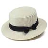 Internet Celebrity Flat Top Hat Women's Summer French Retro Fashion Trend Sun Hat Outdoor Vacation Elegant Sun Hat