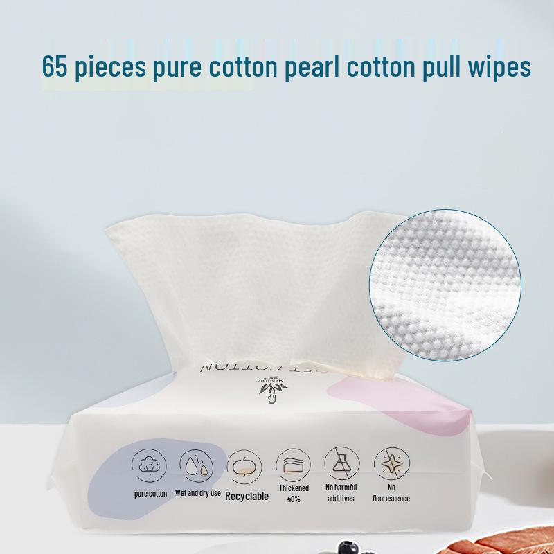 Super Soft 600g Pearl Cotton Towels for Beauty Salons - Thick, Pure Cotton Cleansing Towels in a Large Roll