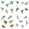 Adhesive Home Decor Electrostatic Hummingbird Stickers Window Film Glass Sticker Painting Decals