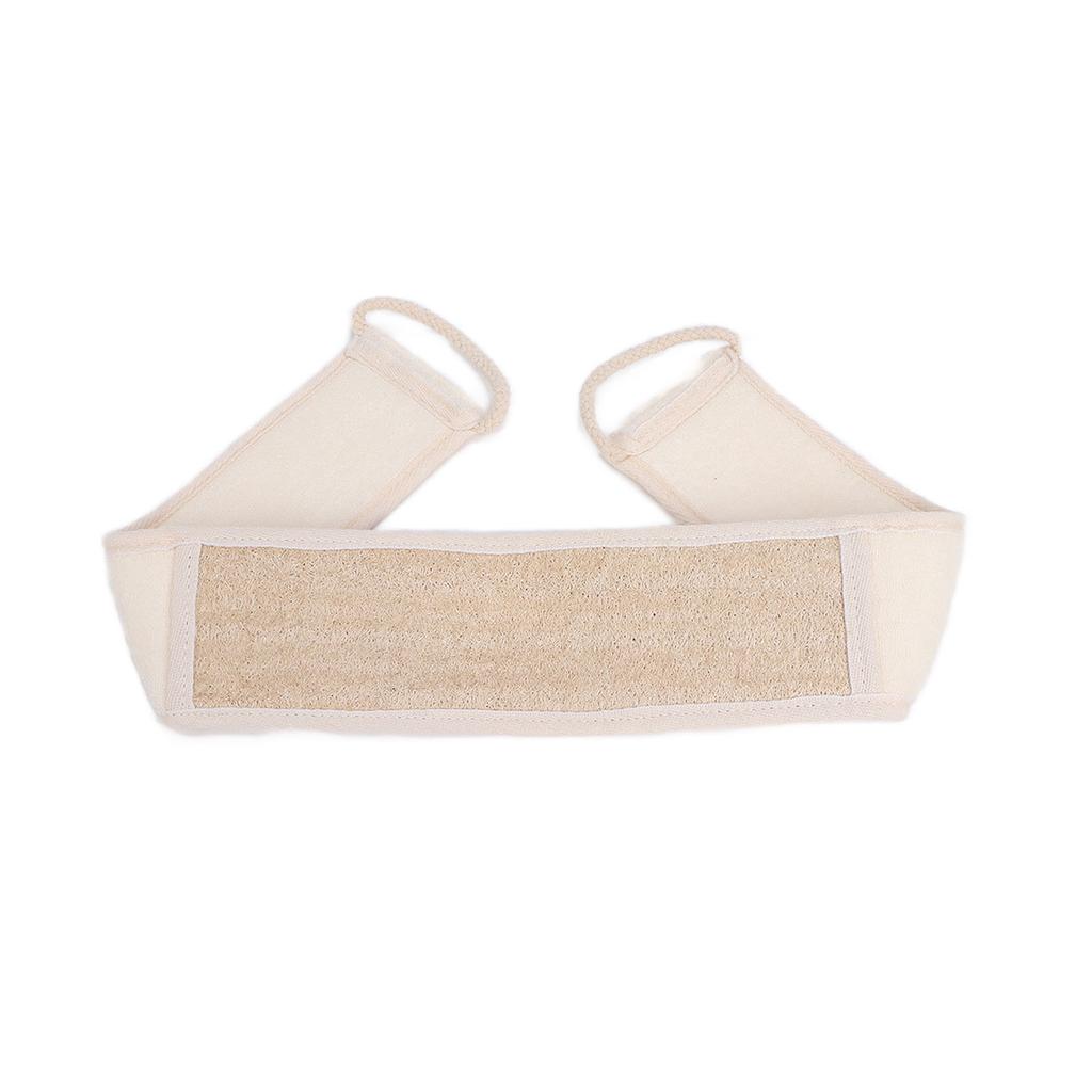 Loofah Exfoliating Back Scrubber Soft Elastic Bath Shower Back Scrub Cleaning Belt Strap Accessory