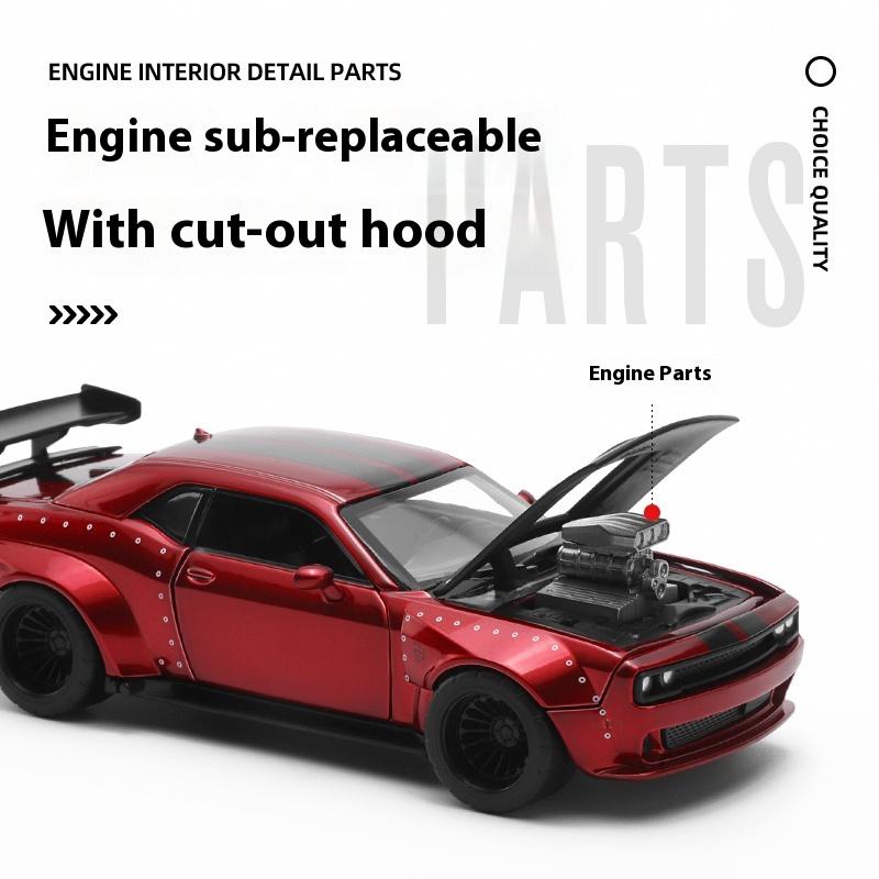 1/36 Scale Dodge Challenger SRT JAILBREAK Assembled Modified Version Alloy Metal Diecast Model Car Birthday Gift for Boyfriend