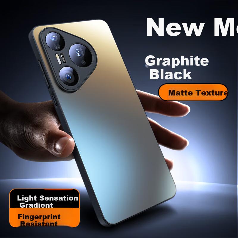 Phone Case for Huawei Pura80 Ultra, Straight Edge Silicone Ultra-Thin Lens Full Protection Anti-Drop Frosted Heat Dissipation Stylen