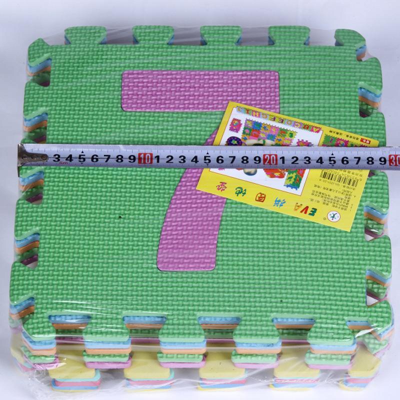 Non Toxic Pe Foam Puzzle Play Mat With Educational Alphabet Number Patterns For Baby Crawling Kids Playroom Activity