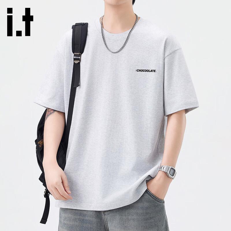 CHOCOOLATEit Herren Baumwoll-T-Shirt mit amerikanischem Buchstabenaufdruck