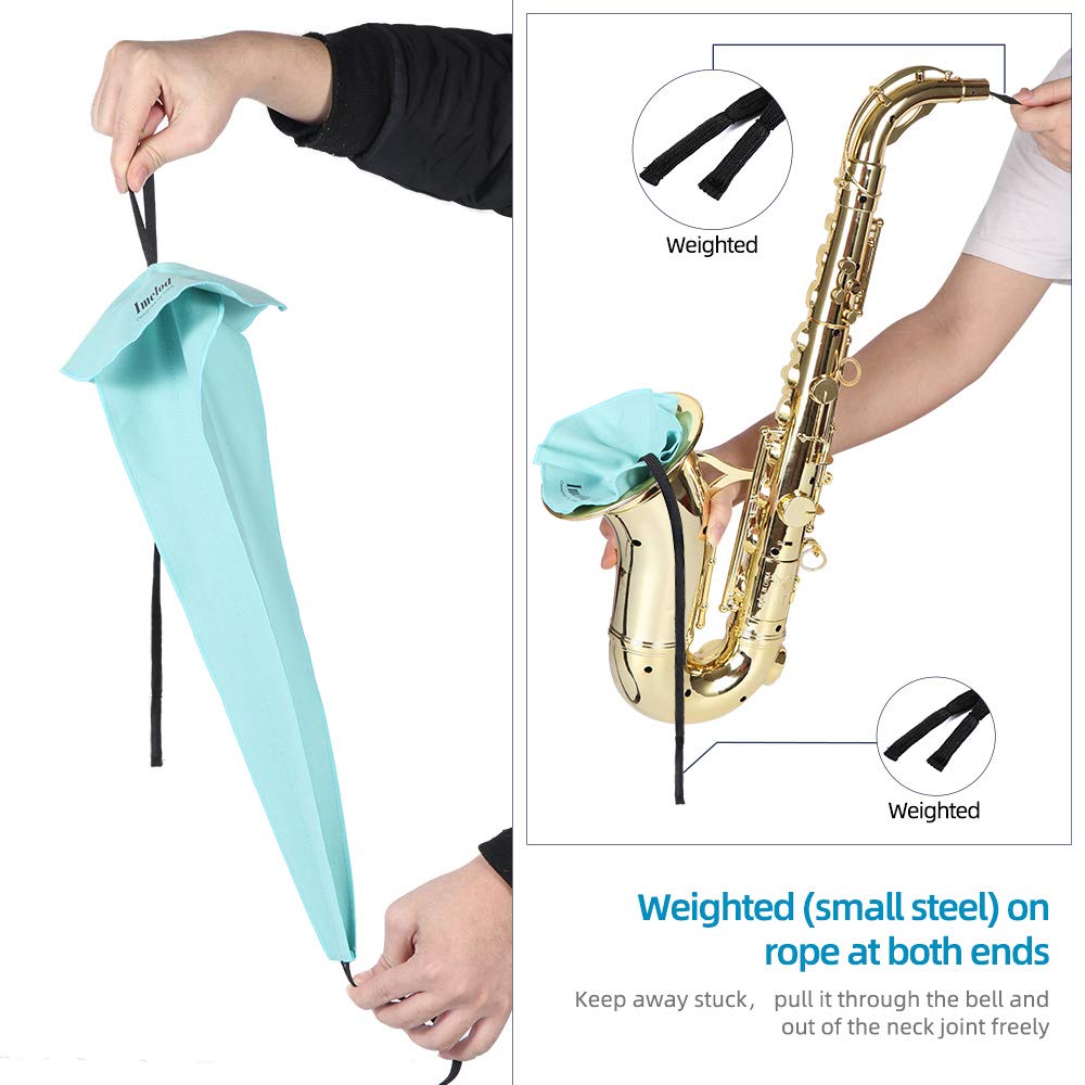 [Brand] Saxophone Cleaning Kit 4pcs Light Blue