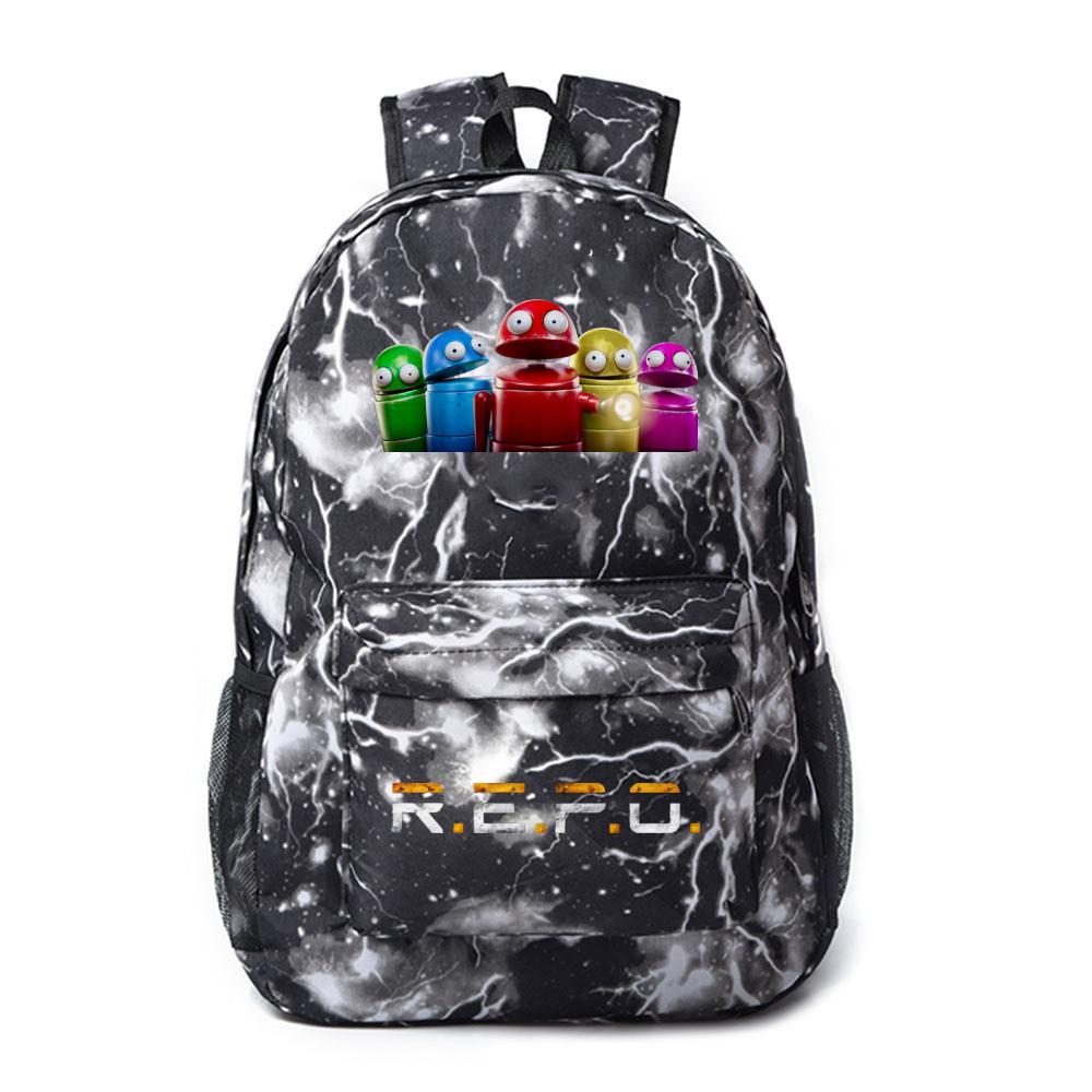 Repo Student Pattern Backpack Breathable Outdoor Use Schoolbag Gift Fashion