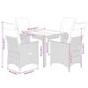 VidaXL Garden Bistro Set 5 Pcs Grey Cushions Poly Rattan, Garden Bistro Set, Balcony Set, Set 3276886