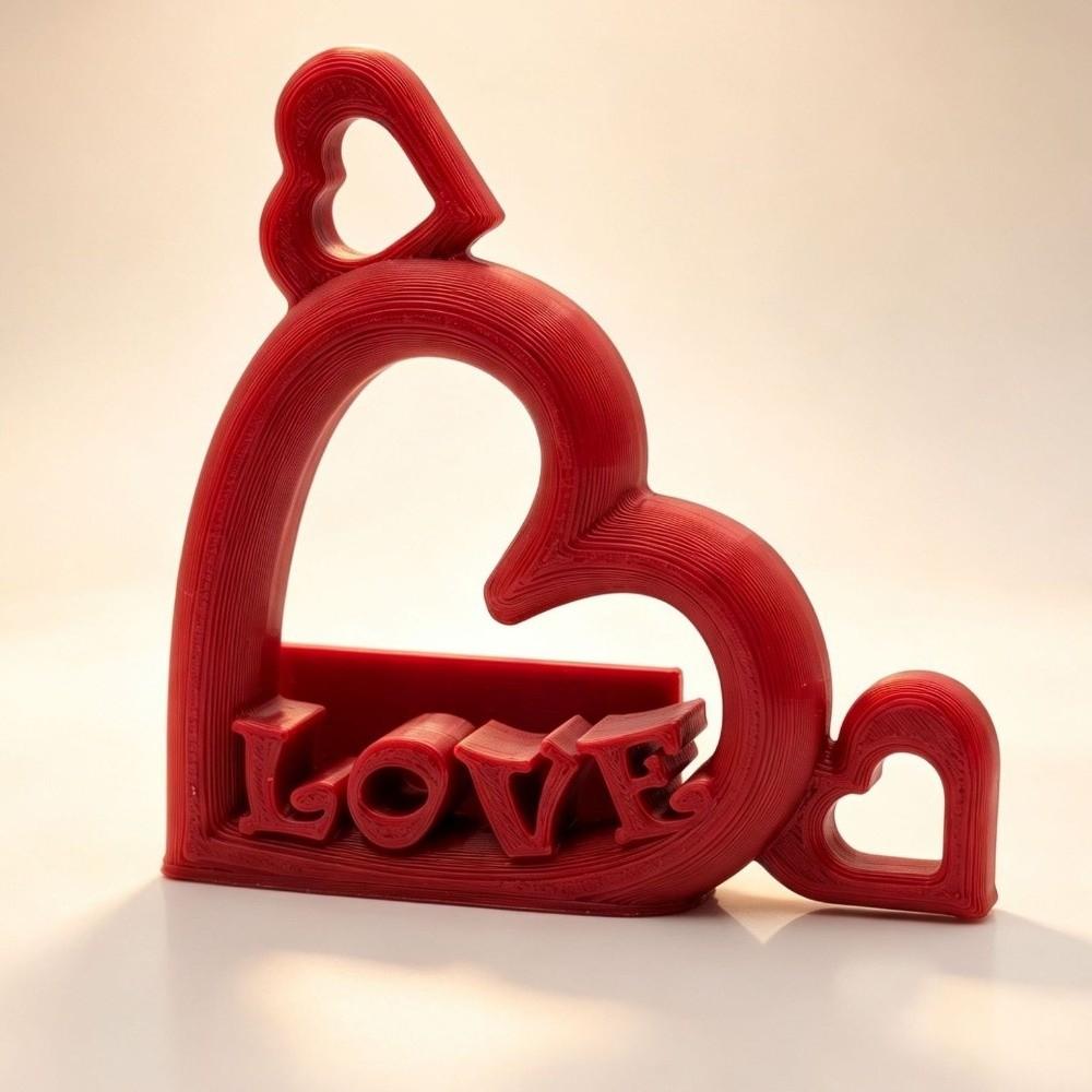 Plastic Business Card Stand LOVE Letter Design Mini Picture Frame Desktop Ornament Bedroom Decor