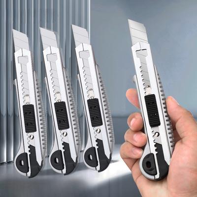 Art Knife Heavy Duty All Steel Thickened Large All Stainless Steel Wallpaper Knife Industrial Grade Durable Tool Holder