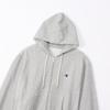 Champion Long Sleeve Cotton 10oz Reverse Zip Hooded Sweatshirt with Oxford Size L Women's 100% Weave® One-Point Logo, Gray, (CW-Y111)