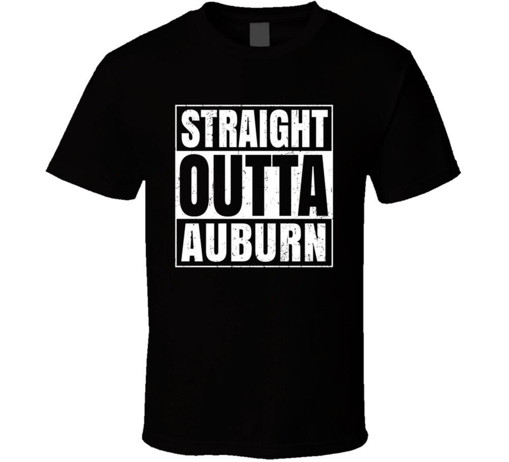 Straight Outta Auburn Alabama City Compton Parody Grunge T Shirt