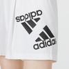 Adidas Logo Print Straight Leg Sports Shorts Women Bottoms White HE9950
