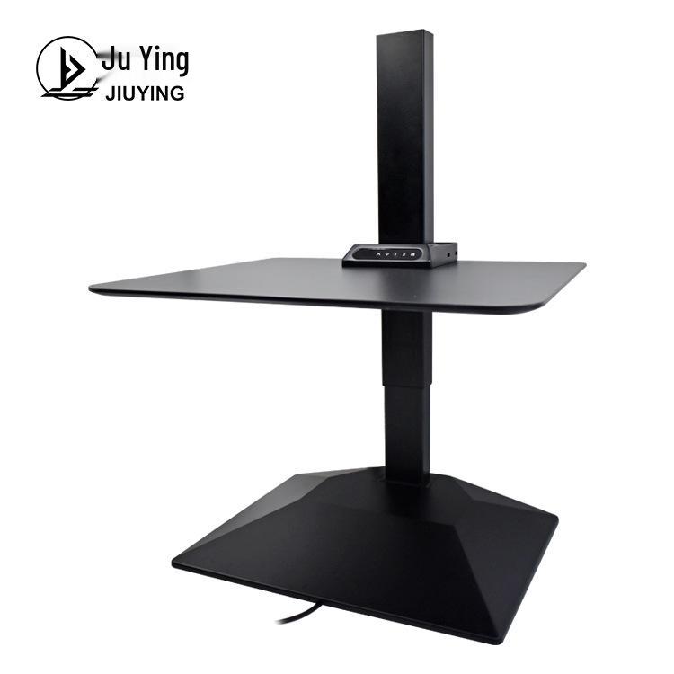 Creative Black Vertical Monitor Stand with Electric Lift Electric Lifting Table