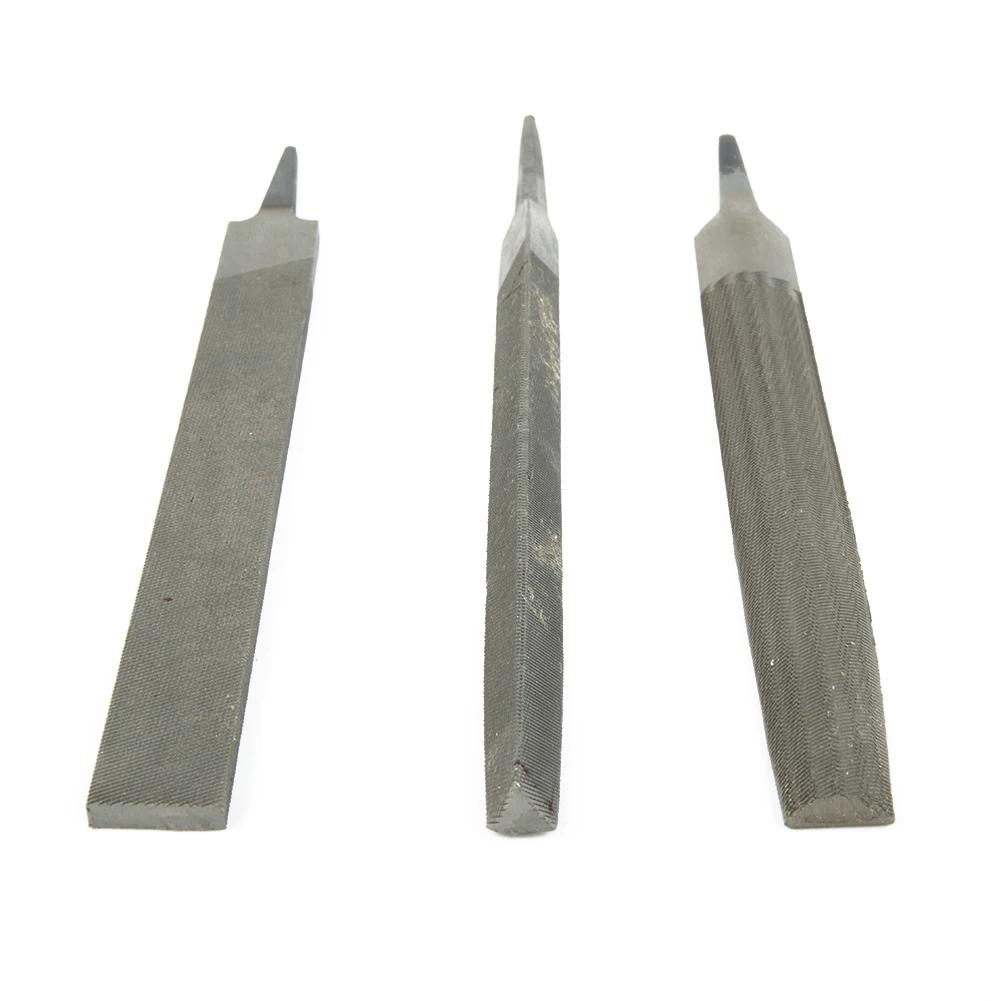 6 Inch 150mm Steel Files Without Handle Round Half-round Triangular Square Flat File 5 Styles Alloy Steel FilesFor Metal Sanding