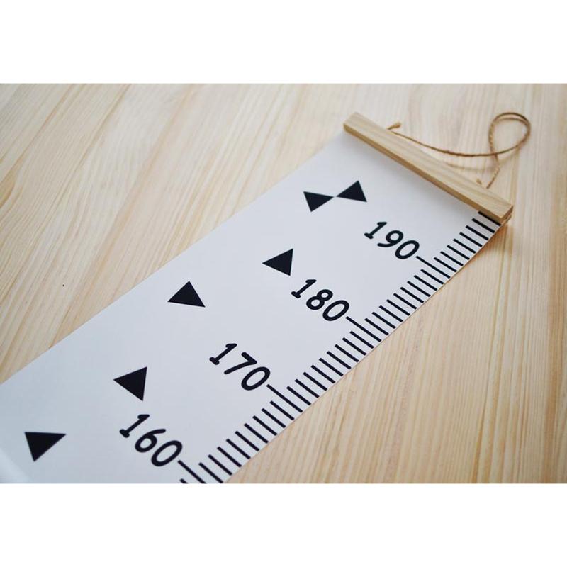Kids Growth Measurement Ruler Wood Frame Canvas From Baby To Adult Measurement Ruler For Child's Room Living Room Decoration