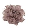 Bijin Kam Soft Mesh with Gold Sheer Cool and Elegant Purple Scrunchie, Large, Trim, Material, Lightweight,