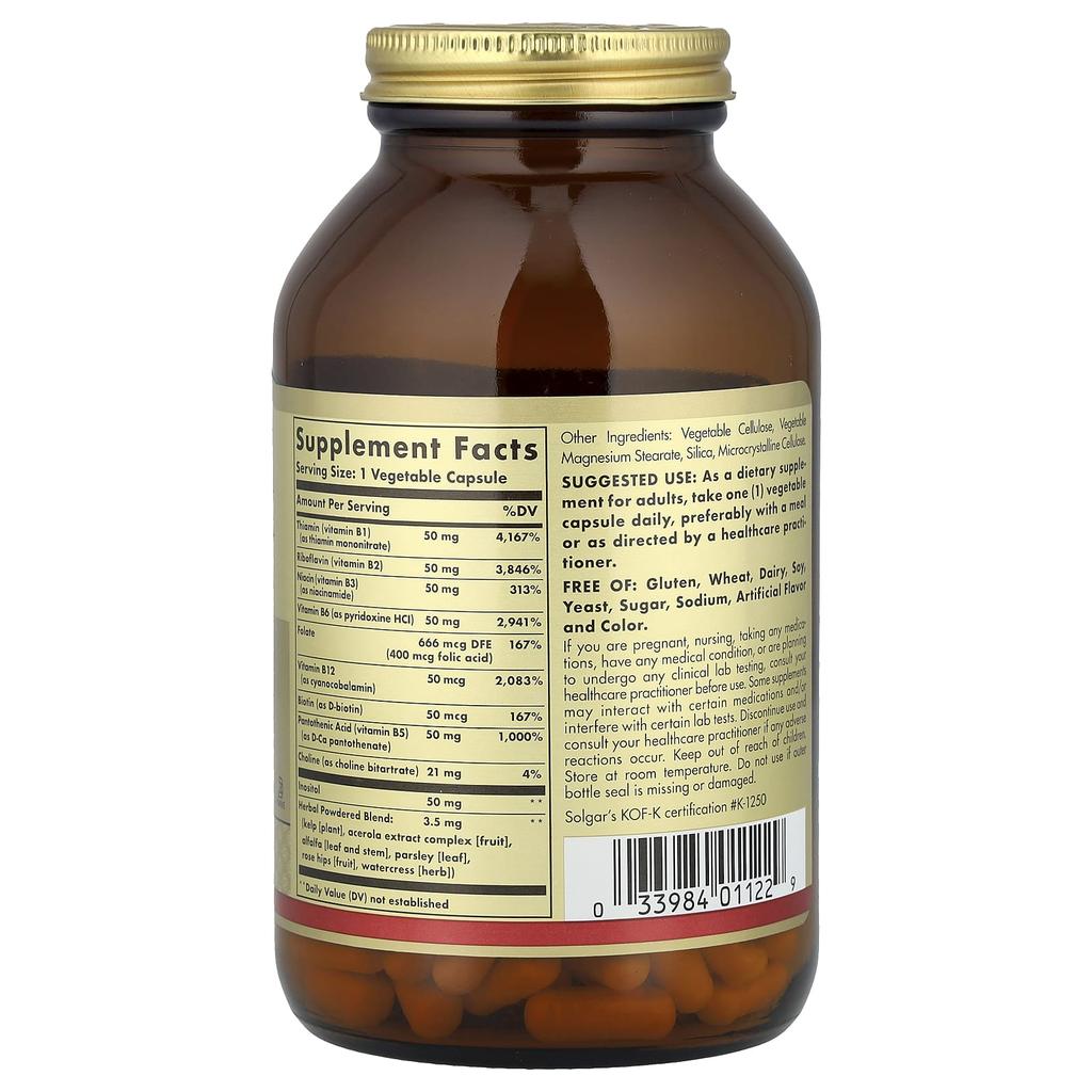 B-Complex "50", 250 Veggie Capsules