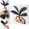 Phalaenopsis Leaves Faux Pu Soft Plastic Plant Accessories For Event Decorations And Home Styling