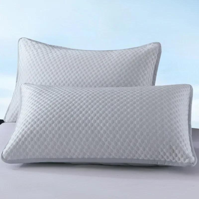 Summer Cooling Pillowcase Solid Color Ice Bean Bean Pillowcase Cool Feeling Air Conditioning Cover Washable  (No Pillow) 48x74cm