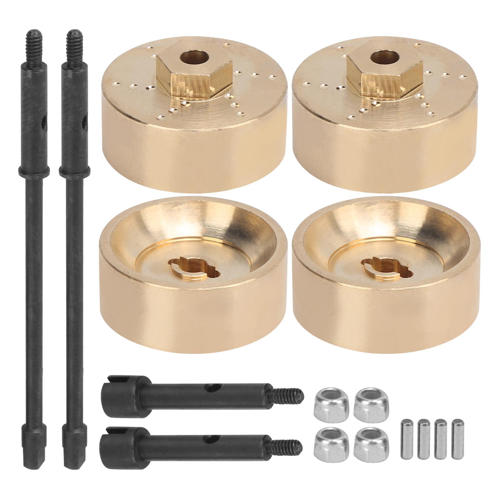 

Durable Brass Counterweight Widened Axle Set for Axial SCX24 90081 1/24 RC Car Parts