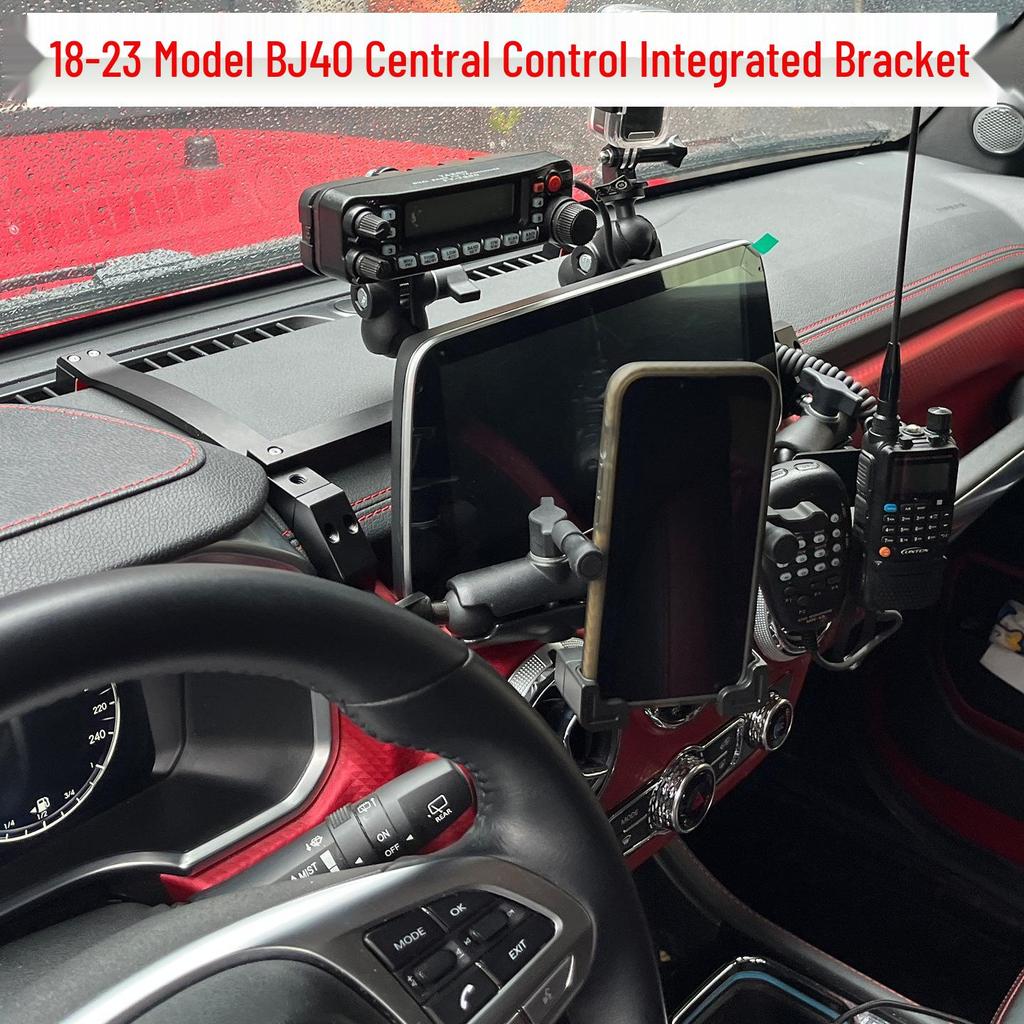BJ40 Mobile Phone Holder: Compatible with 2018-2025 Models, Center Console Integrated Bracket.