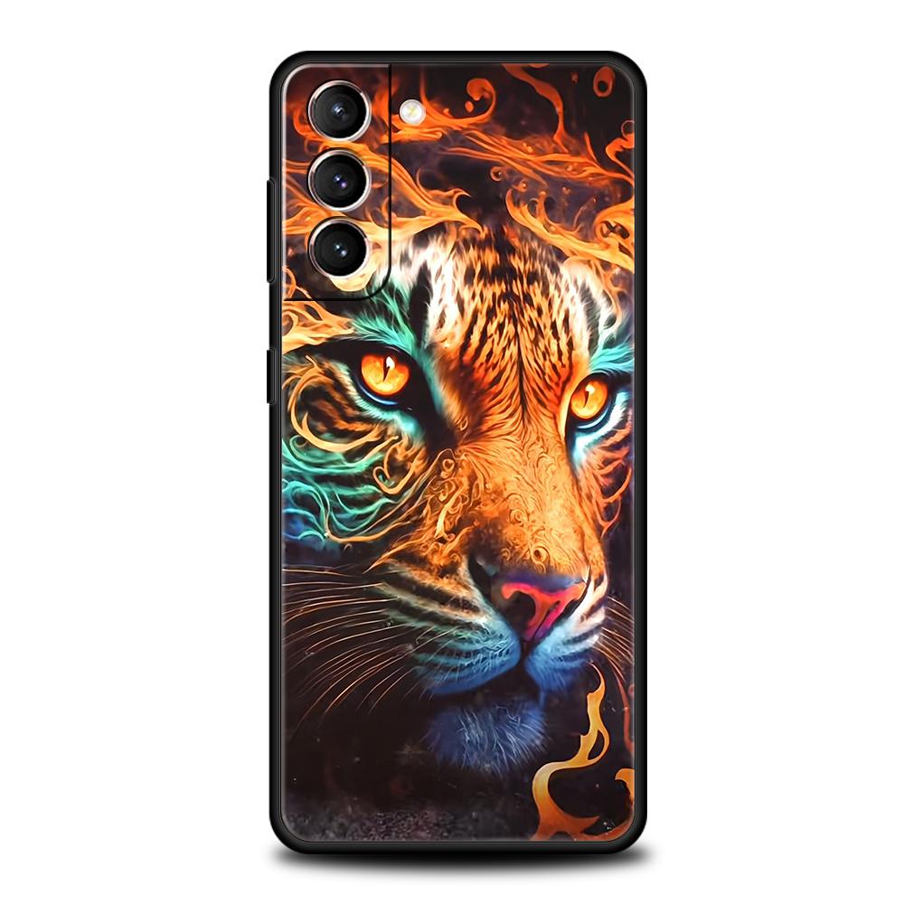 

Animal Tiger Phone Case for Samsung Galaxy S24 S23 S22 S20 S21 FE Ultra S10 S10E S9 S8 Plus 5G Silicone Cover Capas Fundas Bags samsung s10e