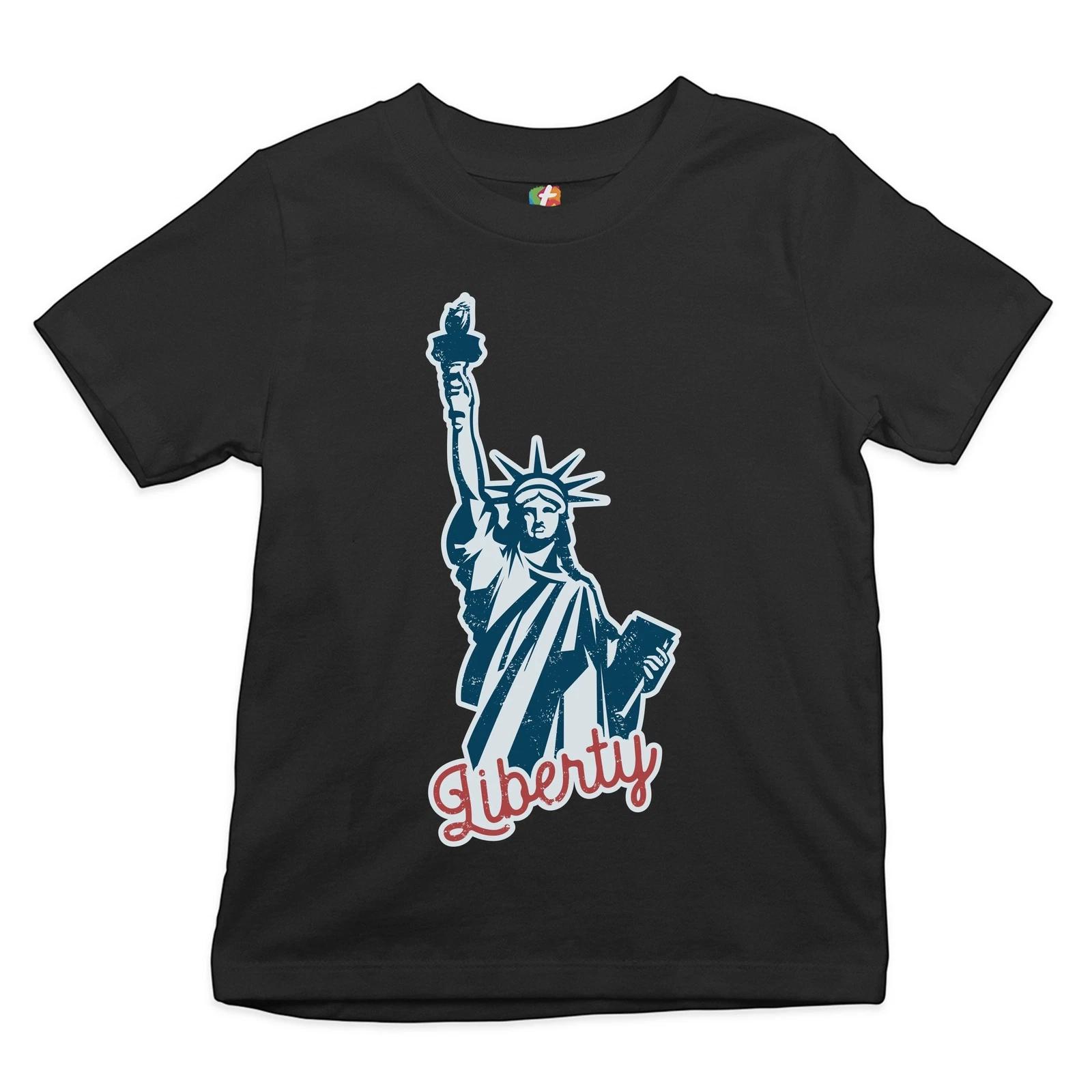 Statue of Liberty Youth kids boys T-Shirt Freedom Independence 4th of July NYC USA Kids 140