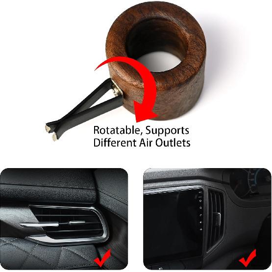 Car Propagation Vase Vent Clip, Car Plant Flower Holder with Glass Tube