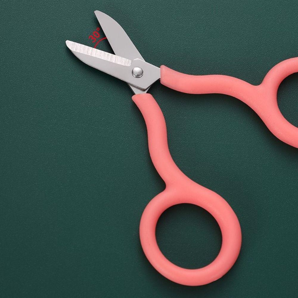 Portable Mini Pocket Scissors Stainless Steel Paper Cutter Safe Mini Scissor  Student